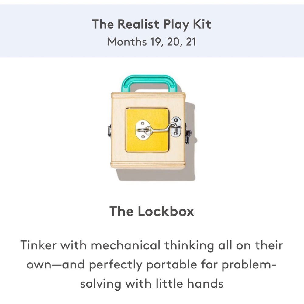 Lovevery Lockbox